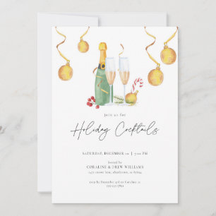Convite de festas de coquetel Natal
