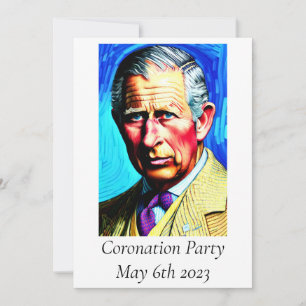 Convite de festas de coroação