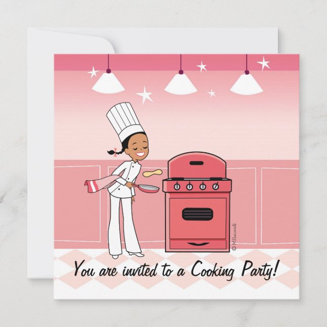 Convite de festas de Crianças Personalizadas com T (Frente)