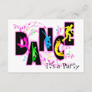 Convite de festas de dança