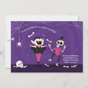 Convite de festas de dança do Halloween
