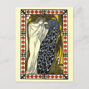 Convite de festas de Deusa e Pavão