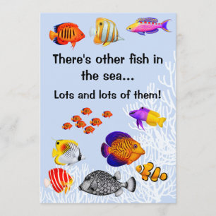 Convite de festas de Divórcio de Recifes de Peixe