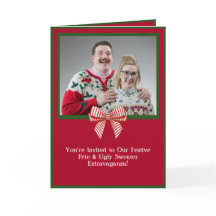 Convite de festas de Doador Feio de Feriado Person