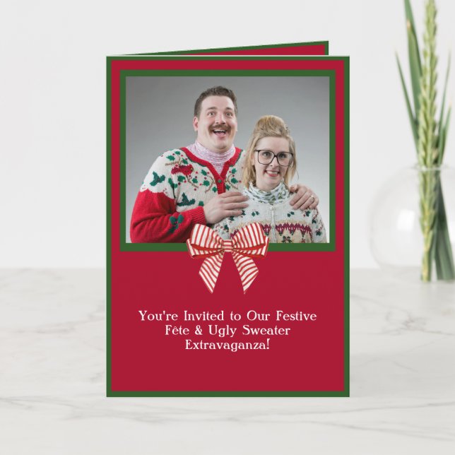 Convite de festas de Doador Feio de Feriado Person (Frente)