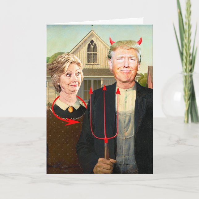 Convite de festas de Eleições Gótico (Frente)