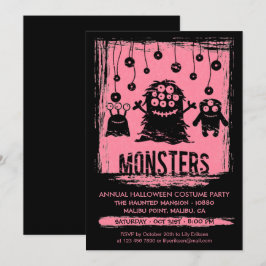 Convite de festas de fantasia anual do Halloween