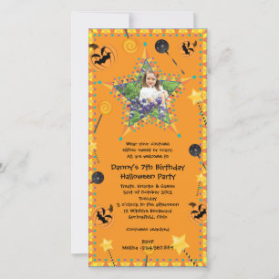 Convite de festas de fantasia de Halloween