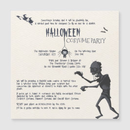Convite de festas de fantasia de Halloween