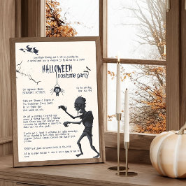 Convite de festas de fantasia de Halloween