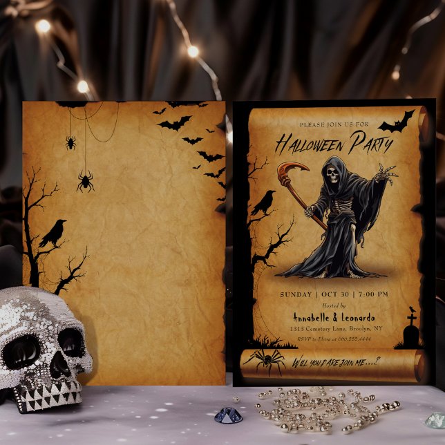 Convite de festas de fantasia de Halloween (Criador carregado)