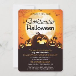 Convite de festas de fantasia do Dia das Bruxas