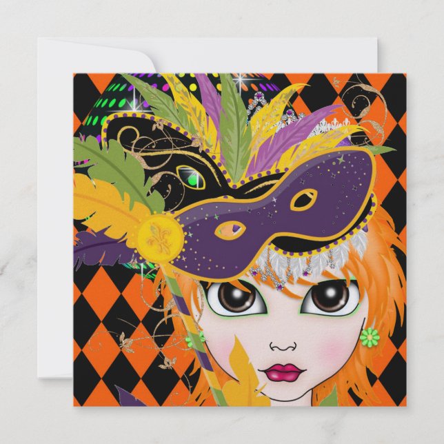 Convite de festas de fantasia por SRF (Frente)