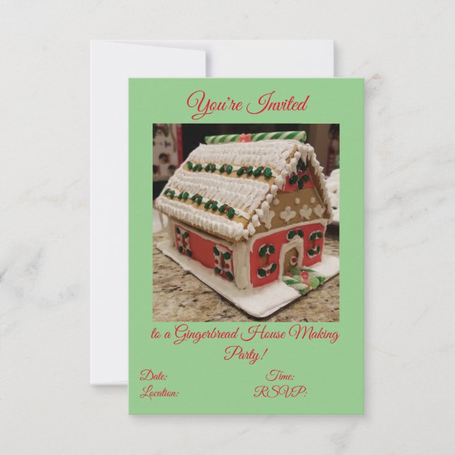 Convite de festas de Fazer da Casa de Pão Gengéric (Frente)