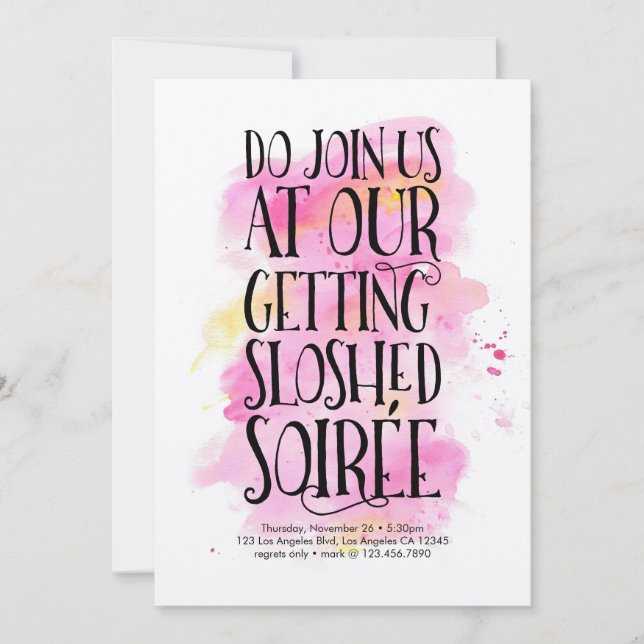 Convite de festas de Férias Moderno (Frente)