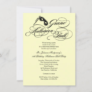 Convite de festas de Figuras de Grande Halloween