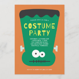 Convite de festas de Figuras do Halloween Frankens