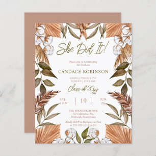 CONVITE DE FESTAS de Formando de Algodão Seco