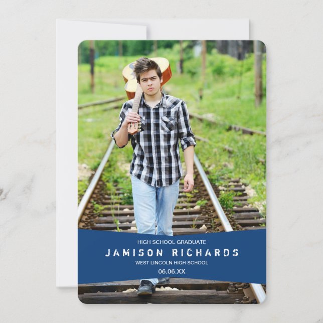 Convite de festas de Formando de Banner Moderno /  (Frente)