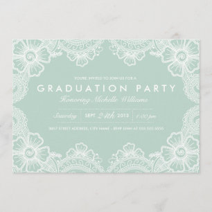 Convite de festas de Formando de rendas