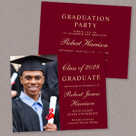 Convite de festas de Formandos de Fotografia de Or