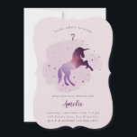 Convite de festas de foto de unicórnio Galaxy<br><div class="desc">Convite de festas de foto de unicórnio Galaxy. Parte de uma coleção de anos correspondente.</div>