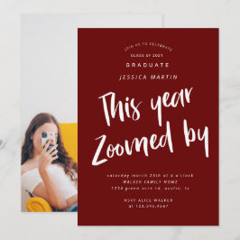 convite de festas de fotografia de graduação pandê