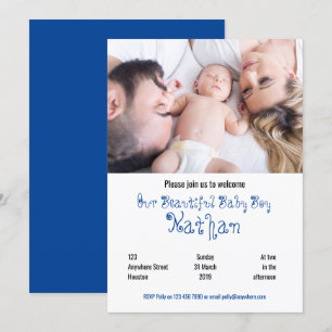 Convite de festas de Fotografia do Baby Boy
