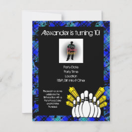 Convite de festas de Fotografia do Hot Blue Boy