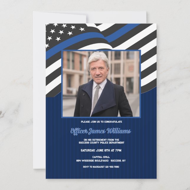 Convite de festas de Fotografias de Retirada da Po (Frente)