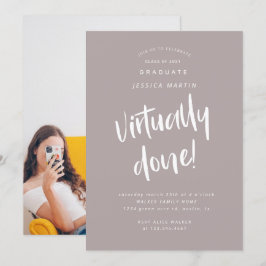 convite de festas de fotos de graduação virtualmen