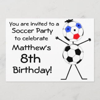 Convite de festas de Futebol de Aniversário