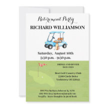 Convite de festas de Golfe do Partido da Reforma