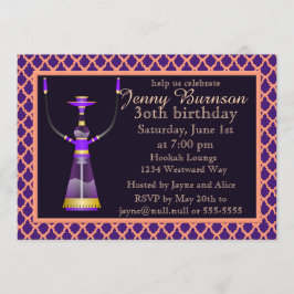 Convite de festas de Hookah das Noites Árabes