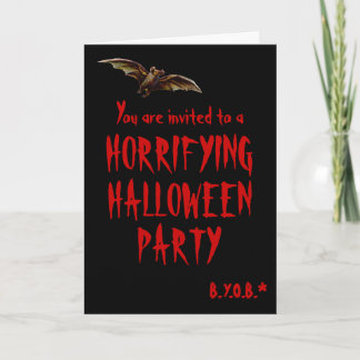 Convite de festas de horror do Dia das Bruxas