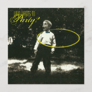 Convite de festas de Hula-Hooper