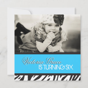 Convite de festas de Impressão Zebra