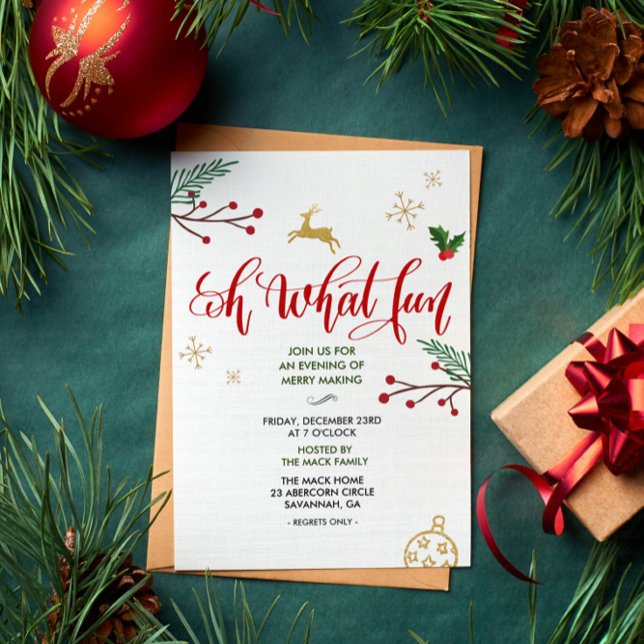 Convite de festas de inverno de Natal de Natal (Criador carregado)