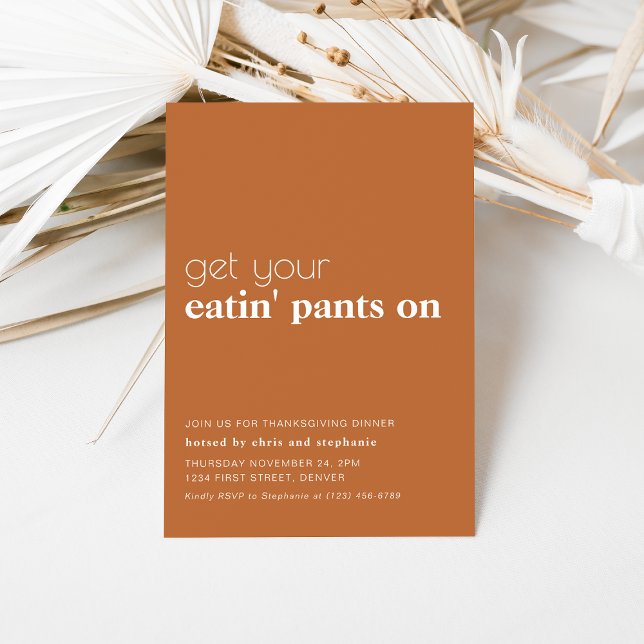 Convite de festas de Janto de Ação de Graças Engra (Criador carregado)