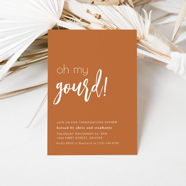 Convite de festas de Janto de Ação de Graças Engra (Criador carregado)