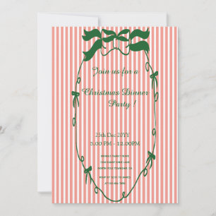 Convite de festas de Janto de Natal Verde Whimsica