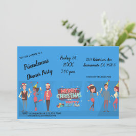 Convite de festas de Janto Friendmas