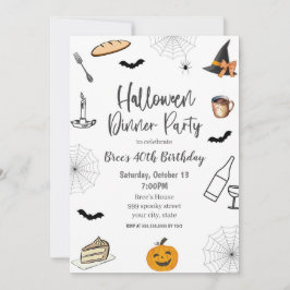 Convite de festas de Janto Halloween
