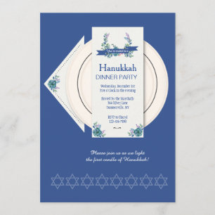 Convite de festas de Janto Hanukkah