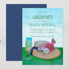 Convite de festas de Jardim de Aniversário