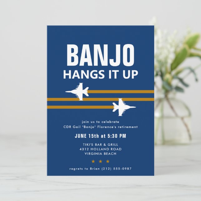 CONVITE DE FESTAS de Jato de Combatente do Cultor  (Em pé/Frente)