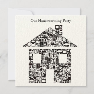 Convite de festas de lar da Buff House