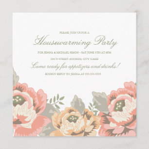 Convite de festas de Lavagem Floral