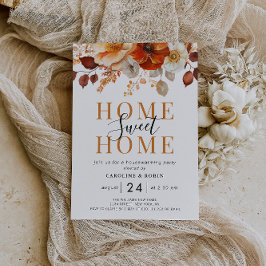 convite de festas de lavoura de flores rústicas