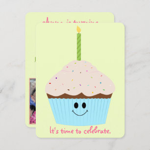 Convite de festas de Modelo de Fotografia de Cupca